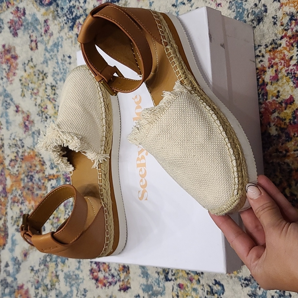 See by Chloe ankle strap espadrilles